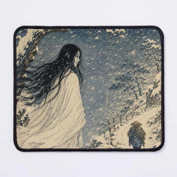 Item preview, Snowy Apparition - Vintage Japanese Yurei Ghost Ukiyo-e Woodblock designed and sold by bapupa.