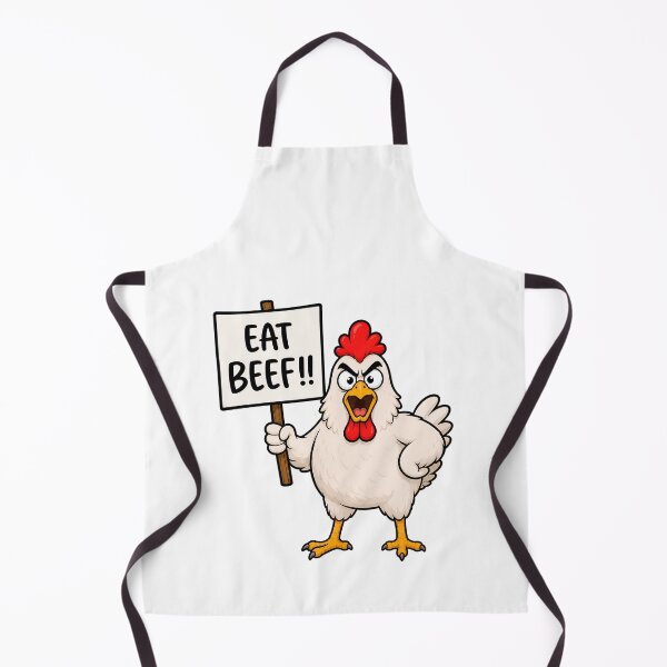 Item preview, Eat Beef Funny Angry Chicken designed and sold by teeperfect.