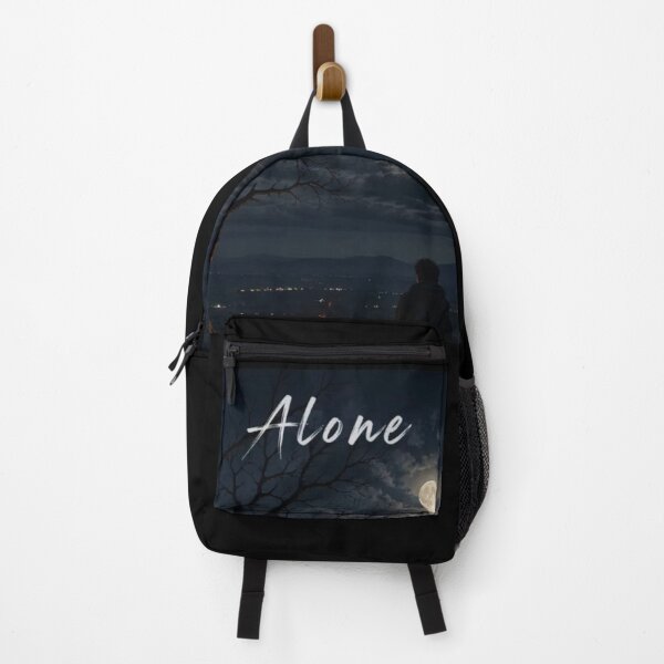 Item preview, ALONE Under the Moonlight – Finding Peace in Silence designed and sold by NovaInfinityStudio.