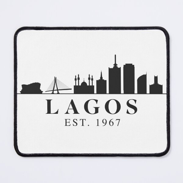 Item preview, Lagos Nigeria | City Skyline Silhouette designed and sold by MammothArt.