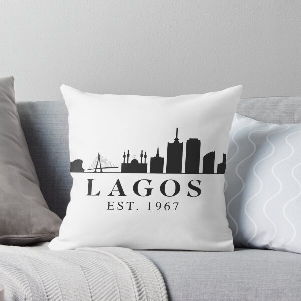 Item preview, Lagos Nigeria | City Skyline Silhouette designed and sold by MammothArt.