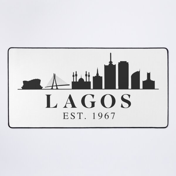 Item preview, Lagos Nigeria | City Skyline Silhouette designed and sold by MammothArt.