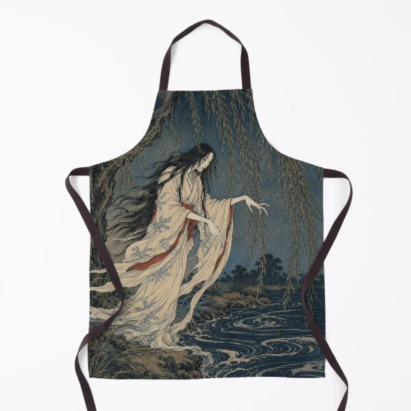 Item preview, Willow Shadow - Vintage Japanese Yurei Ghost Ukiyo-e Woodblock designed and sold by bapupa.