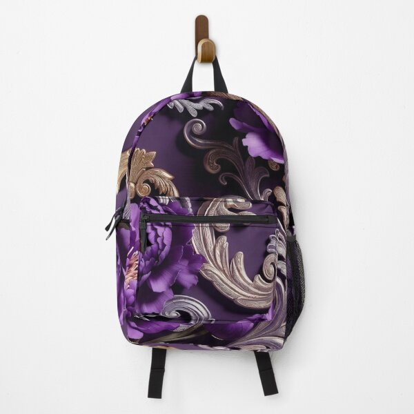 Item preview, Ornate Purple Rose Damask Pattern designed and sold by IntelliMindDesigns.