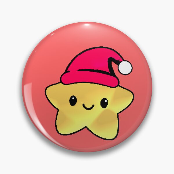 Item preview, Kawaii Christmas Star Happy Santa Hat designed and sold by AstronautMerch.