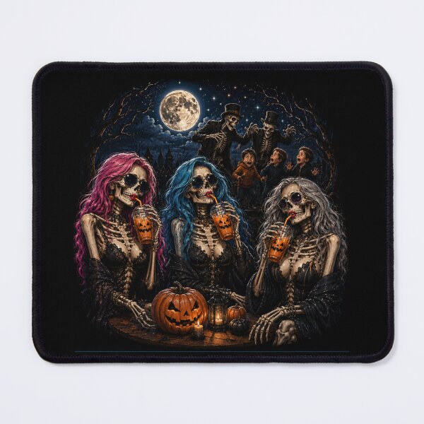 Item preview, Pumpkin Juice and Bad Decisions Skeleton Halloween Design designed and sold by MotylekAnia.