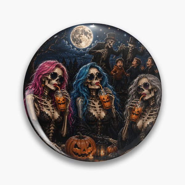 Item preview, Pumpkin Juice and Bad Decisions Skeleton Halloween Design designed and sold by MotylekAnia.