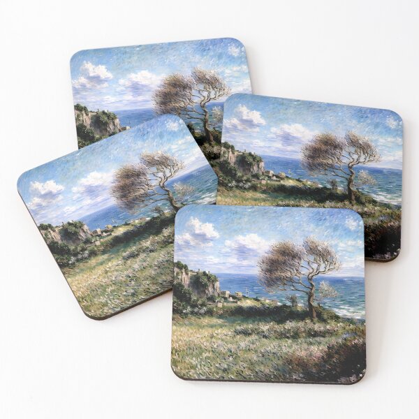 Item preview, On the Cliff at Fécamp: Impression of Normandy’s Rugged Coast designed and sold by artdesignsnow.