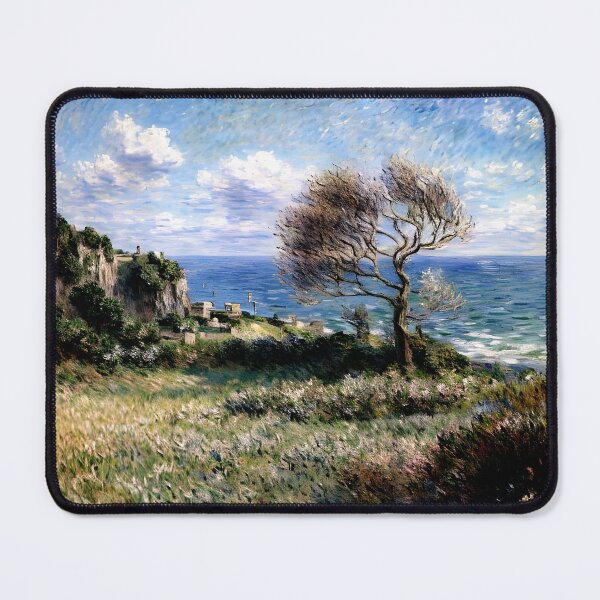 Item preview, On the Cliff at Fécamp: Impression of Normandy’s Rugged Coast designed and sold by artdesignsnow.