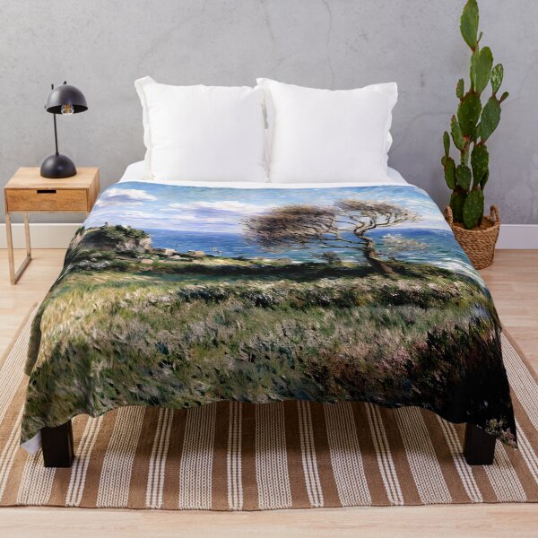 Item preview, On the Cliff at Fécamp: Impression of Normandy’s Rugged Coast designed and sold by artdesignsnow.
