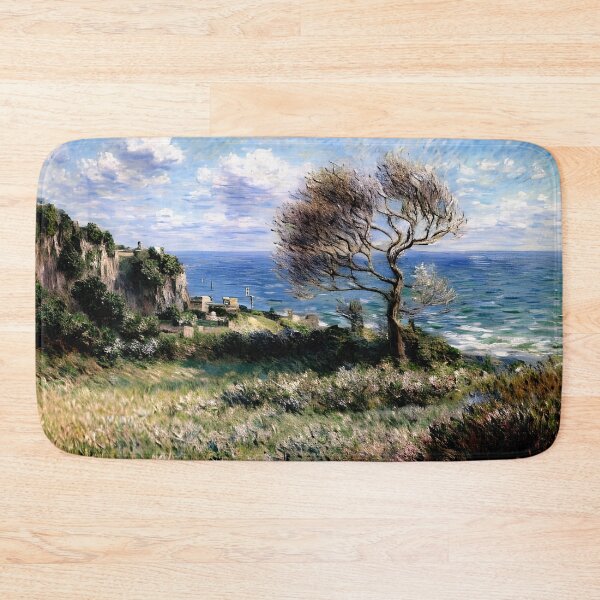 Item preview, On the Cliff at Fécamp: Impression of Normandy’s Rugged Coast designed and sold by artdesignsnow.