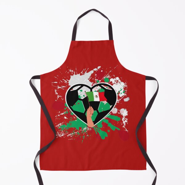 Item preview, Mexican Flag Pride Soccer Heart designed and sold by artbyomega.