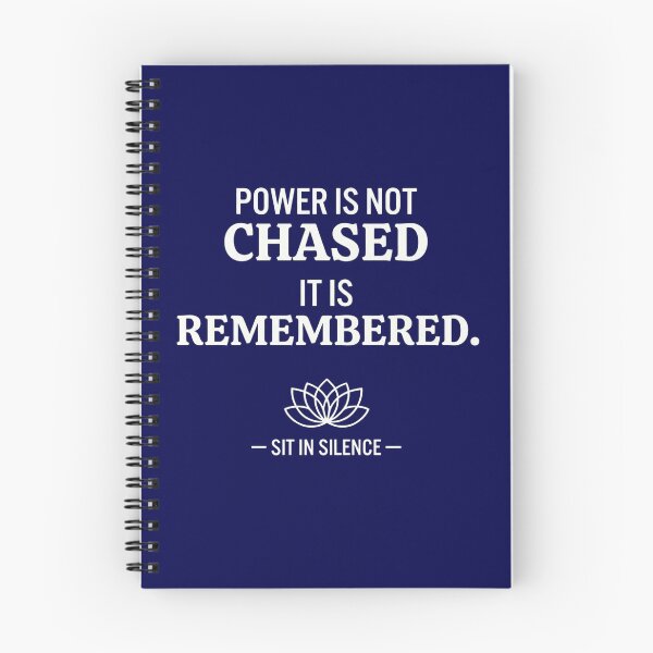 Item preview, Power Is Not Chased It Is Remembered—Soft Stillness.  designed and sold by SitInSilence24.