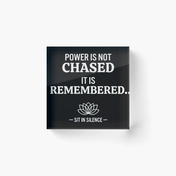 Item preview, Power Is Not Chased It Is Remembered—Soft Stillness.  designed and sold by SitInSilence24.