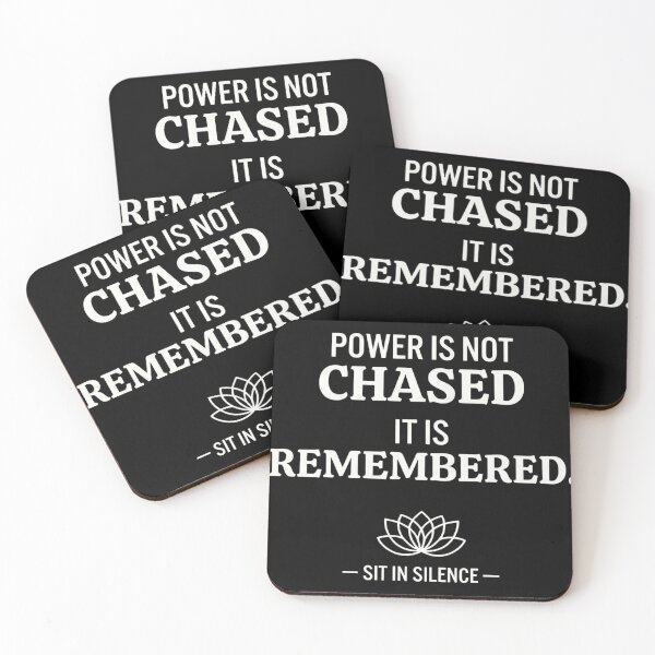 Item preview, Power Is Not Chased It Is Remembered—Soft Stillness.  designed and sold by SitInSilence24.