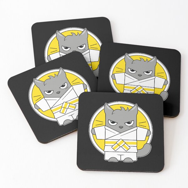 Item preview, Judo Cat White Yellow Belt designed and sold by eve streets.