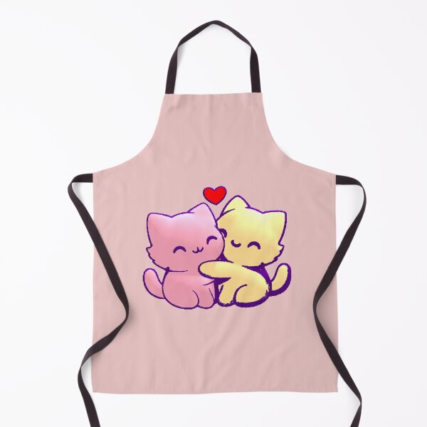 Item preview, Kawaii Cats Hug Love Couple Kittens designed and sold by AstronautMerch.