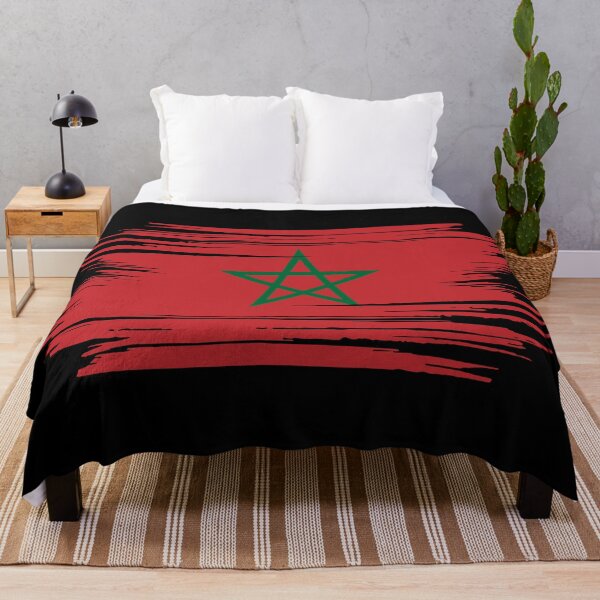 Item preview, Distressed Morocco Flag designed and sold by shitpostee.