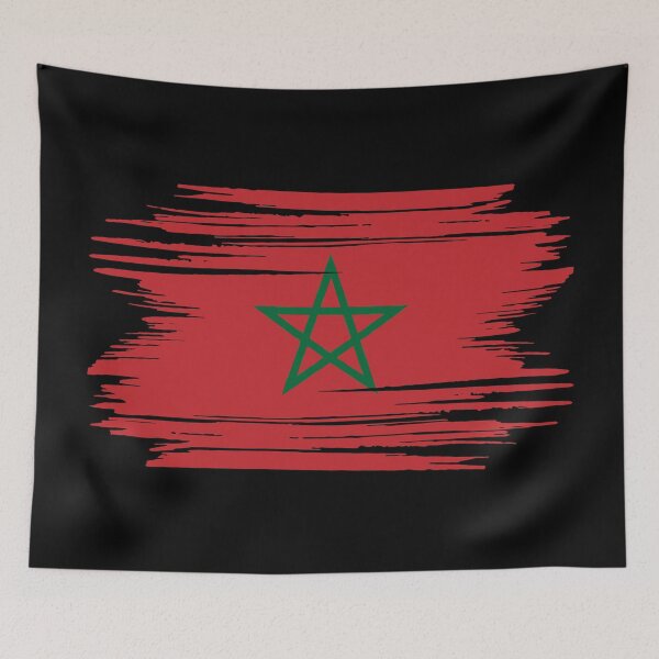 Item preview, Distressed Morocco Flag designed and sold by shitpostee.