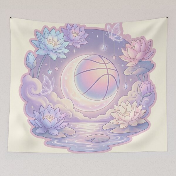 Item preview, Pastel Dream Basketball Moon Fantasy Aesthetic designed and sold by MythicCotton.
