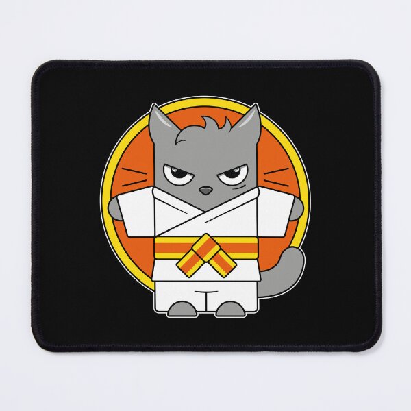Item preview, Judo Cat Yellow Orange Belt designed and sold by eve streets.