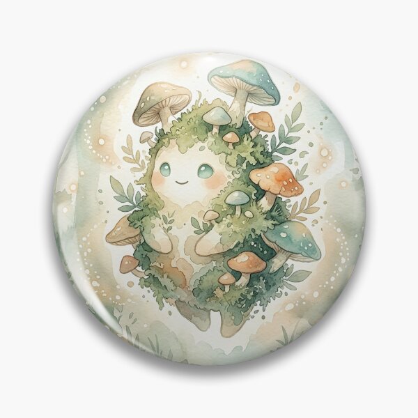 Item preview, Cute Mushroom Spirit of the Enchanted Forest designed and sold by GrabaHuk.