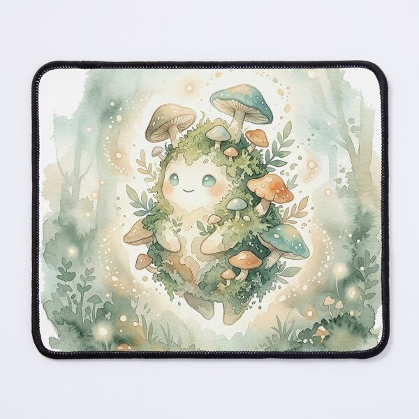 Item preview, Cute Mushroom Spirit of the Enchanted Forest designed and sold by GrabaHuk.