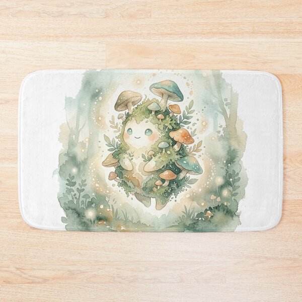 Item preview, Cute Mushroom Spirit of the Enchanted Forest designed and sold by GrabaHuk.
