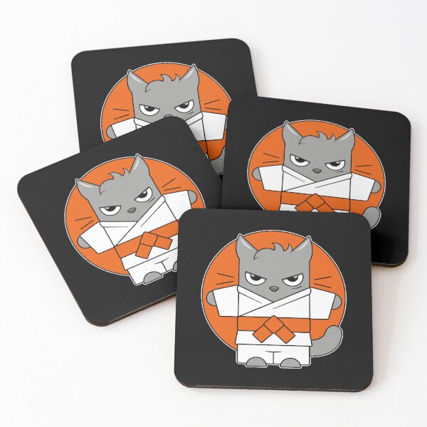 Item preview, Judo Cat Orange Belt designed and sold by eve streets.