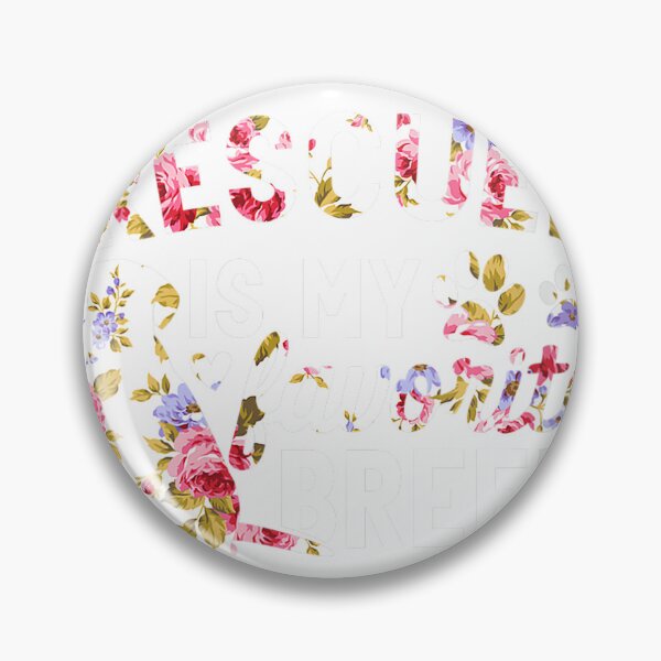 Item preview, Womens Dogs Rescue Shirt - Rescued Is My Favorite Breed Floral V-Neck T-Shirt designed and sold by Othinus.