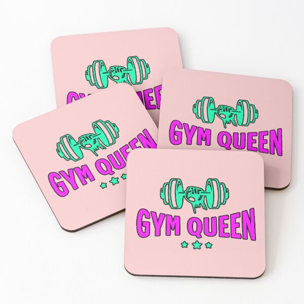 Item preview, Gym Queen Neon Pink Dumbbell Fitness for Women designed and sold by AstronautMerch.