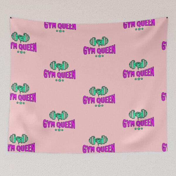 Item preview, Gym Queen Neon Pink Dumbbell Fitness for Women designed and sold by AstronautMerch.