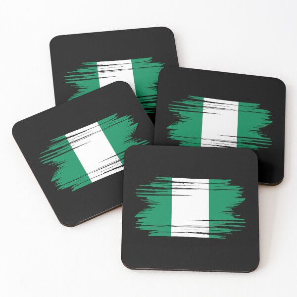 Item preview, Distressed Nigeria Flag designed and sold by shitpostee.