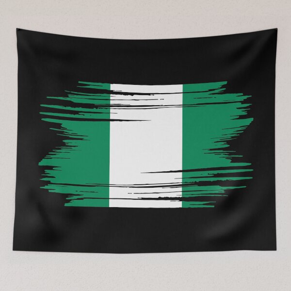 Item preview, Distressed Nigeria Flag designed and sold by shitpostee.