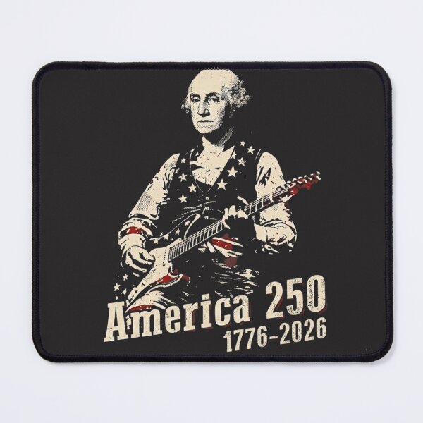 Item preview, George Washington Electric Guitar America 250 Years Semiquincentennial Art T-Shirt designed and sold by TShak Clothing .