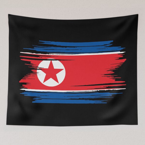 Item preview, Distressed North Korea Flag designed and sold by shitpostee.