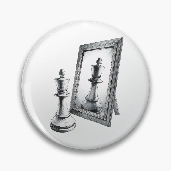 Item preview, Chess King Reflection Motivational Self-Belief Design designed and sold by Kavya Art.