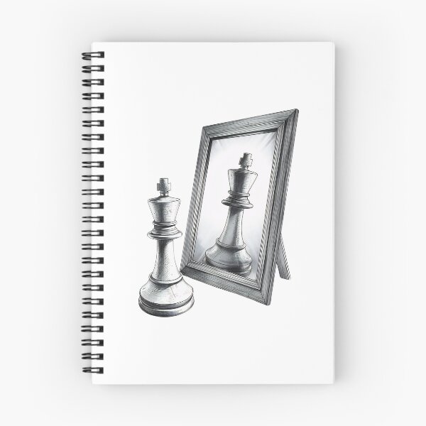 Item preview, Chess King Reflection Motivational Self-Belief Design designed and sold by Kavya Art.