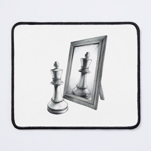 Item preview, Chess King Reflection Motivational Self-Belief Design designed and sold by Kavya Art.