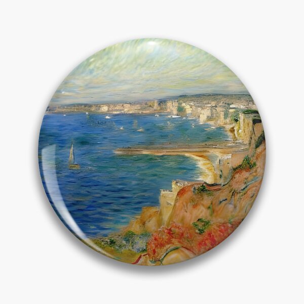 Item preview, On the Cliff near Dieppe: Impression of Normandy’s Towering Cliffs designed and sold by artdesignsnow.