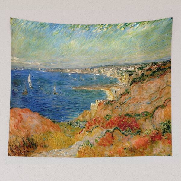 Item preview, On the Cliff near Dieppe: Impression of Normandy’s Towering Cliffs designed and sold by artdesignsnow.