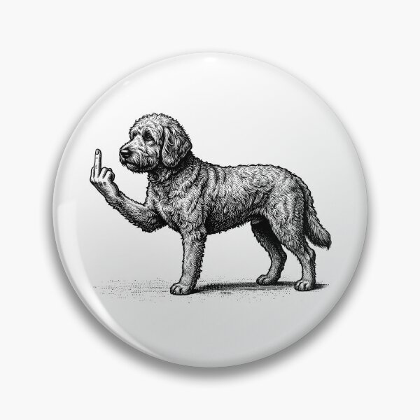 Item preview, Funny Labradoodle Midle Finger designed and sold by studio-ssaam.