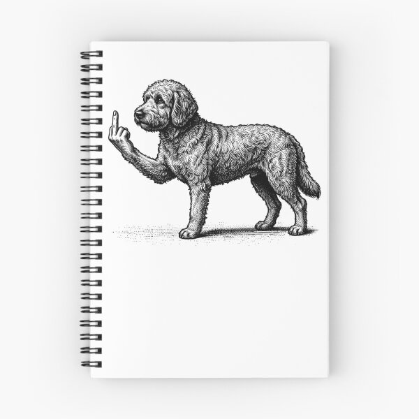 Item preview, Funny Labradoodle Midle Finger designed and sold by studio-ssaam.