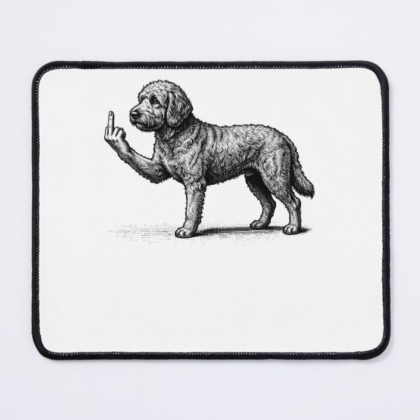 Item preview, Funny Labradoodle Midle Finger designed and sold by studio-ssaam.