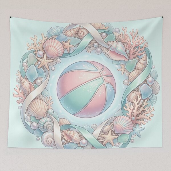 Item preview, Pastel Basketball Seashell Dream Aesthetic designed and sold by MythicCotton.