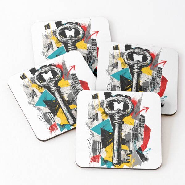 Item preview, Urban Key Collage Street Art Graphic designed and sold by moxivra.