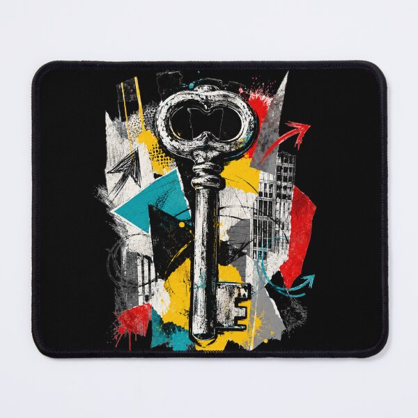 Item preview, Urban Key Collage Street Art Graphic designed and sold by moxivra.