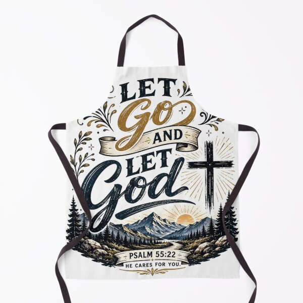 Item preview, Let Go And Let God Christian Faith Sticker designed and sold by Omanut Studio — By Ashwin..