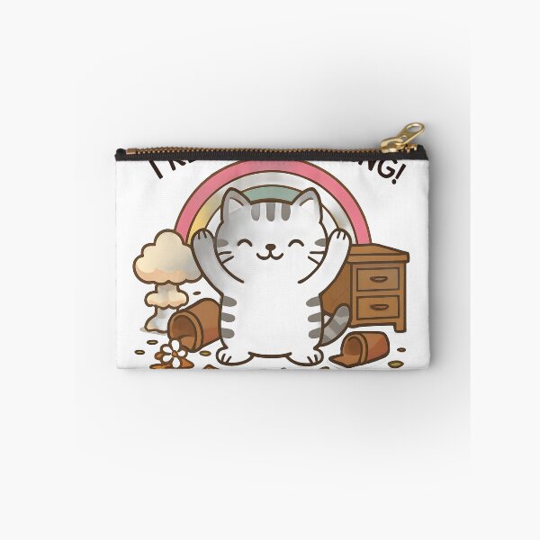 Item preview, Cute Tabby Cat Rainbow Chaos - I Regret Nothing designed and sold by Atlant11.