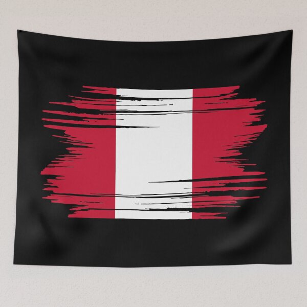 Item preview, Distressed Peru Flag designed and sold by shitpostee.